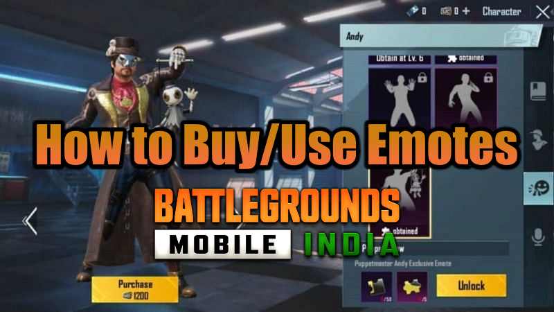 How to Buy & Use Emotes in Battlegrounds Mobile India – PlayerZon Blog