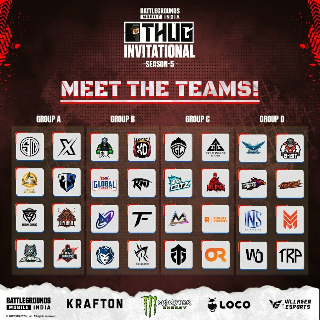BGMI Thug Invitational Season 5 Schedule Dates, Teams Invited – PlayerZon Blog