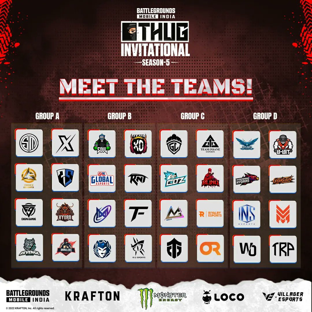 BGMI Thug Invitational Season 5 Schedule Dates, Teams Invited – PlayerZon Blog
