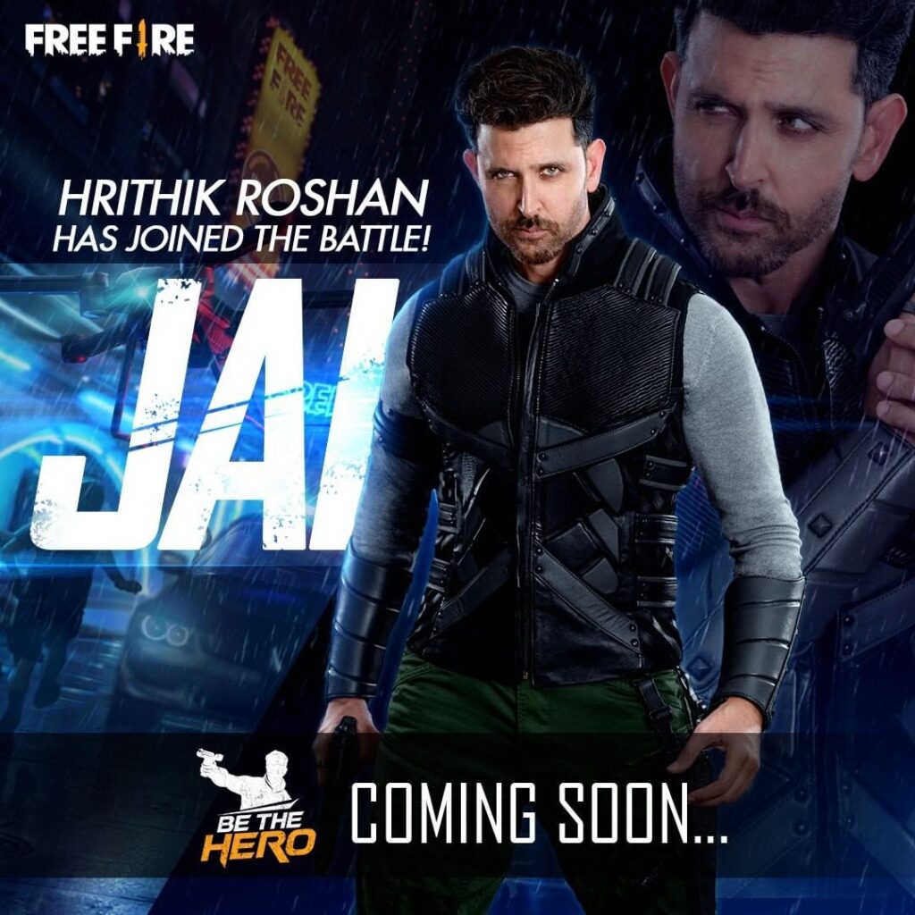 Bollywood Star Hrithik Enters ‘Free Fire’ as New Character “Jai” – PlayerZon Blog