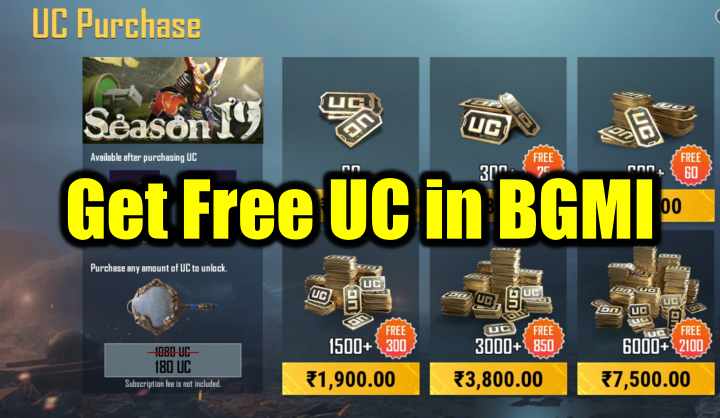 How to Get Free UC in Battlegrounds Mobile India – PlayerZon Blog