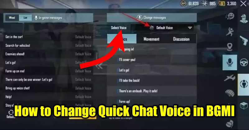 How to Change Quick Chat Voice in Battlegrounds Mobile India – PlayerZon Blog